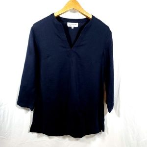 Jones New York Sport Linen Tunic Blue Size M